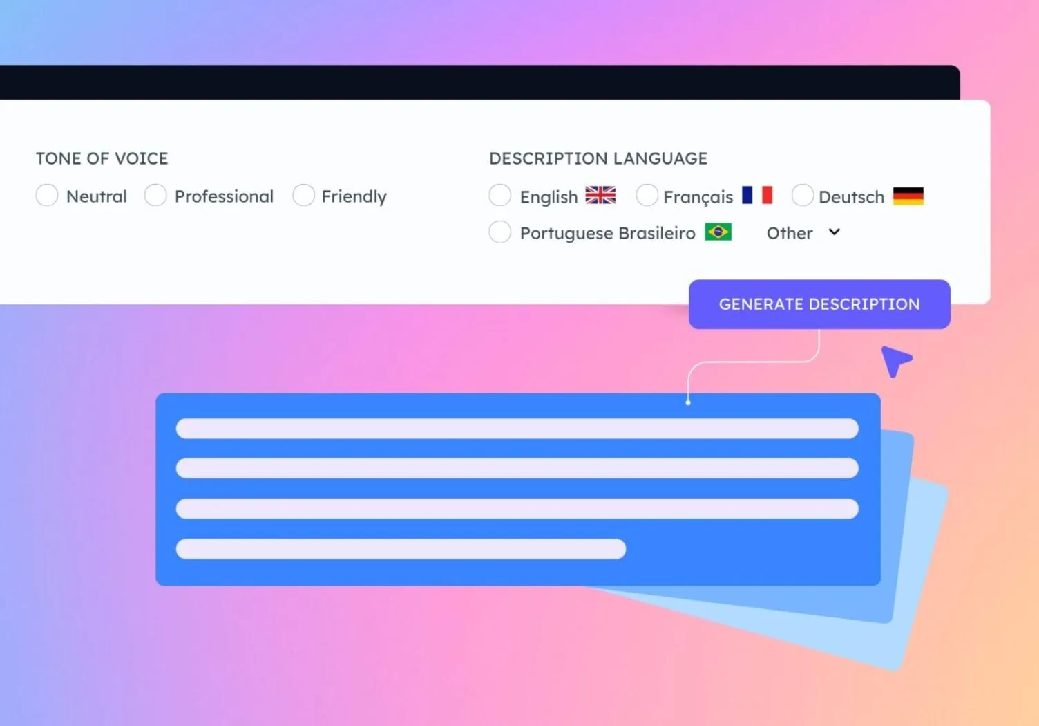 Select Tone of Voice - Listing Descriptions - PropertyBox