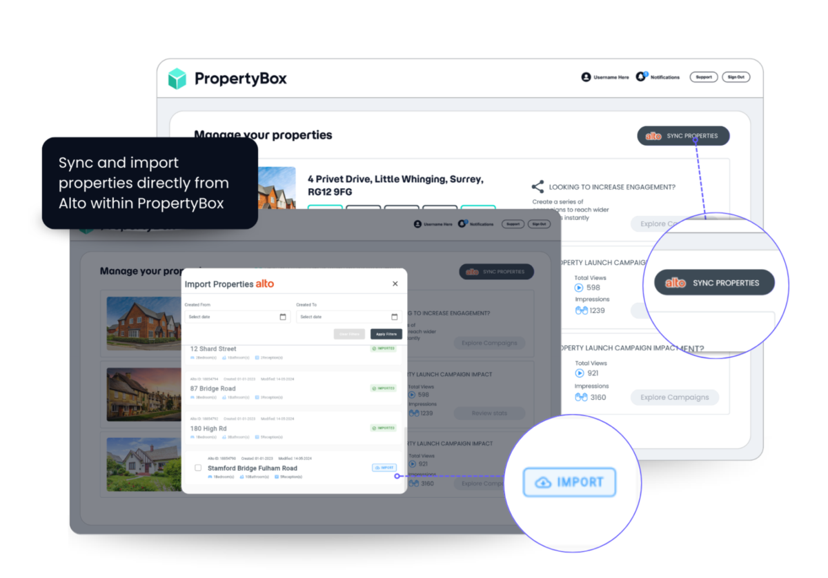 Import Properties - Alto PropertyBox Integration