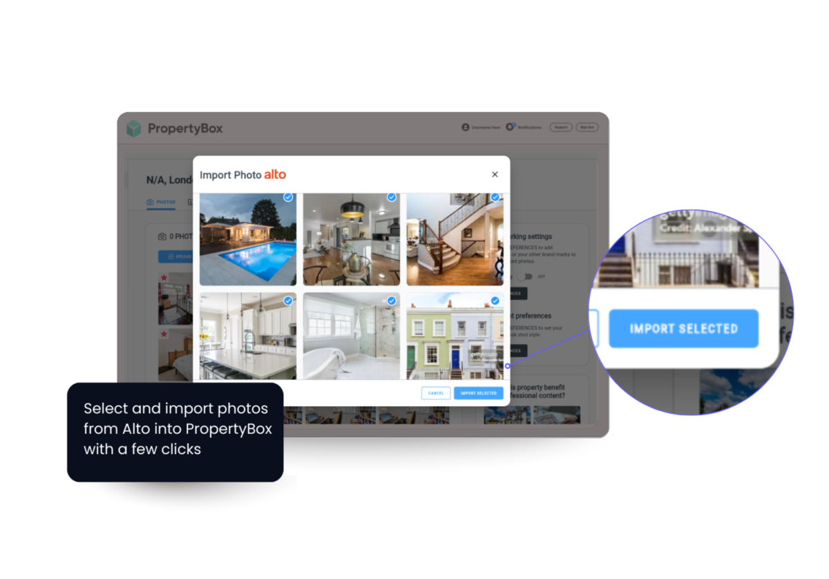 Importing Photos - Alto PropertyBox Integration