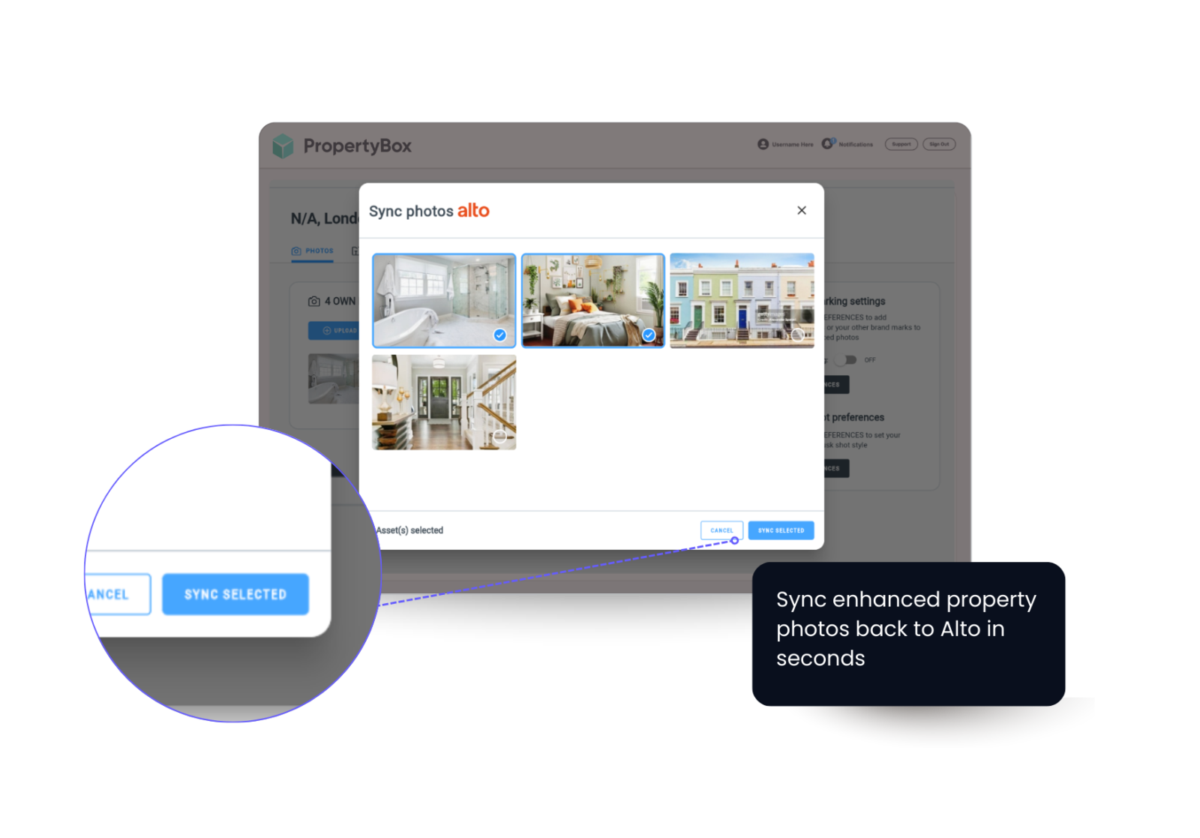 Syncing Enhanced Photos - Alto PropertyBox Integration
